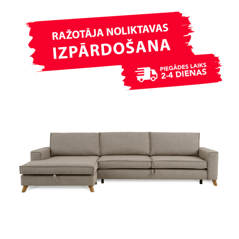Diivan COPENHAGEN SLEEPING (Vasak nurk, väljatõmmatav) (Beige) Diivan COPENHAGEN SLEEPING (Vasak nurk, väljatõmmatav) (Beige)